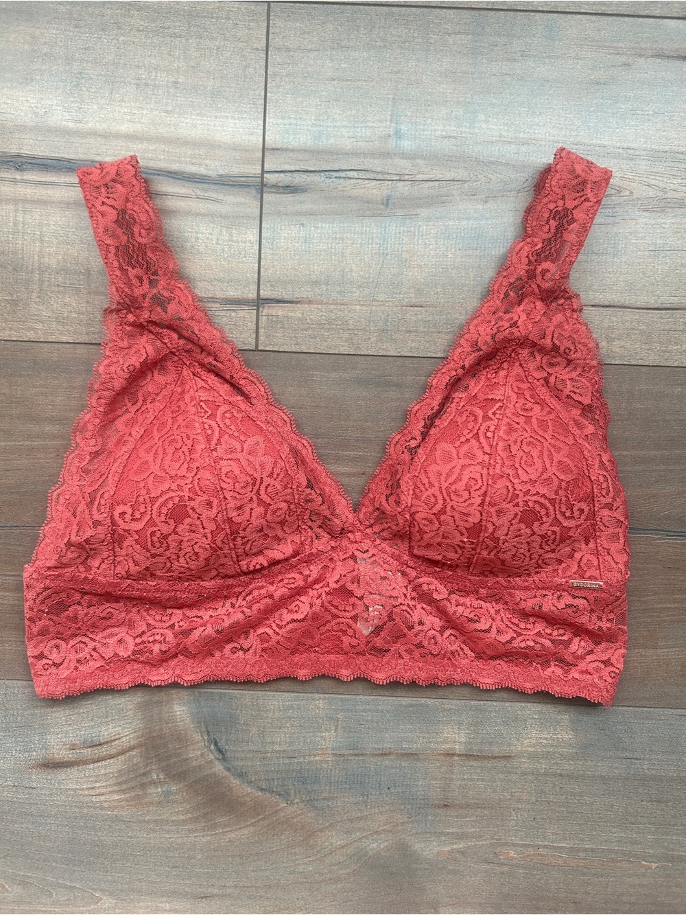 NWOT Lace Bralette in Dusty Rose